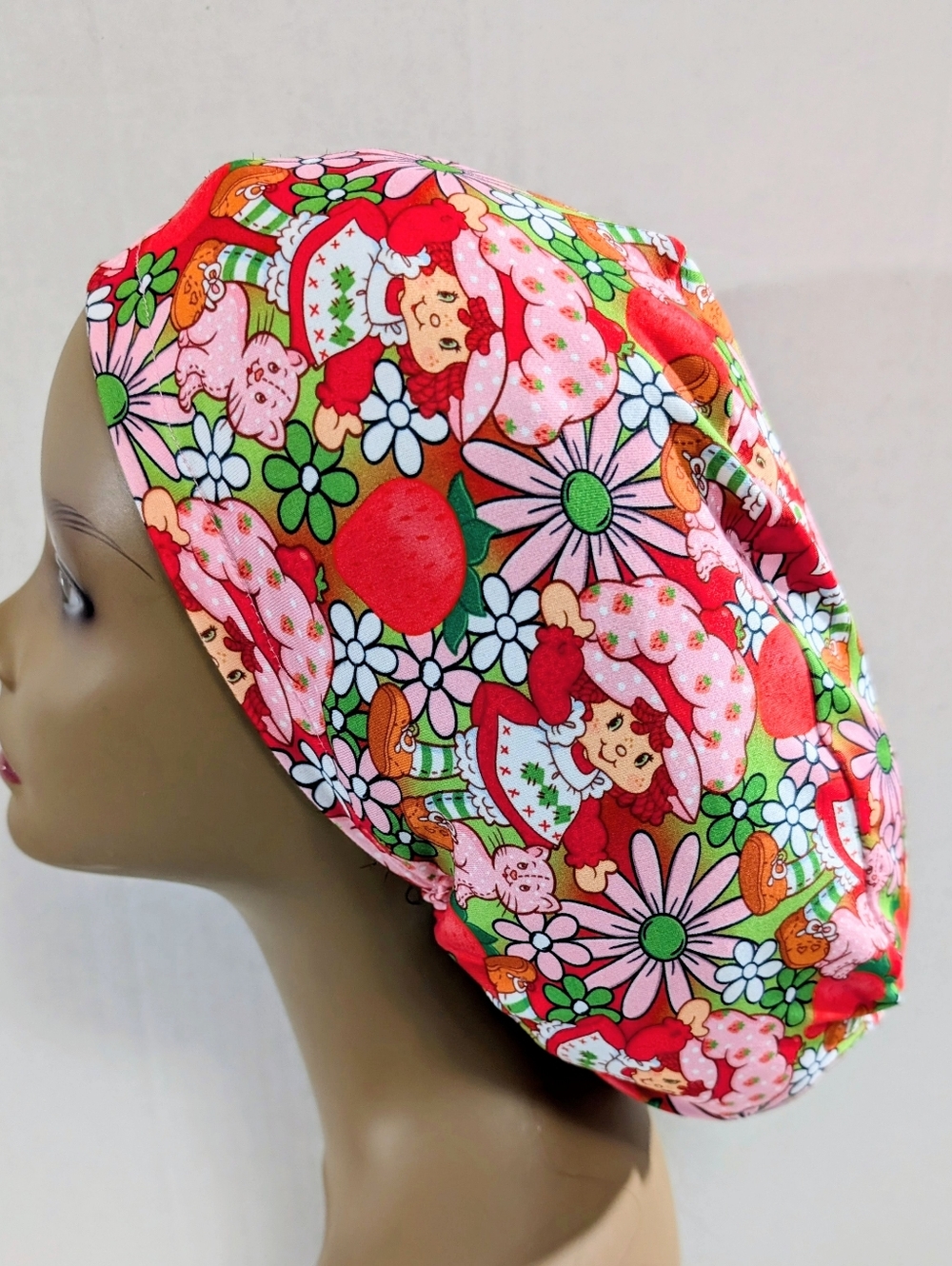 Strawberry, Euro Style Scrub Cap, Scrub Cap
